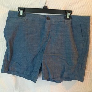 MERINO | Chambray Blue Chino Shorts Size: 12